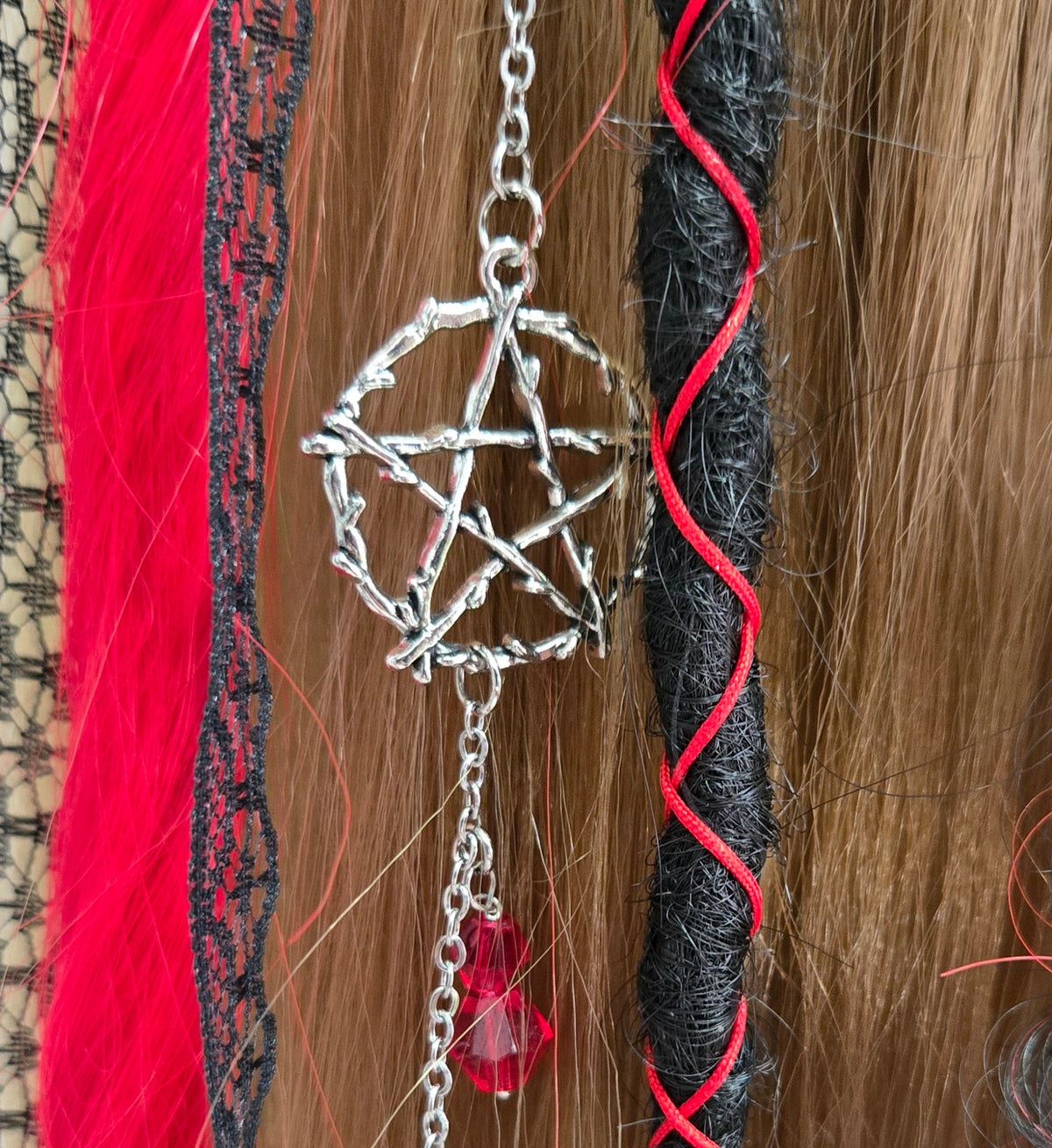 RavenDreadz 24 Inch Mini Clip In Dreads & Hair Extensions - Rockinredfox