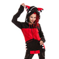 Bye Bye Kitty Star Kitty Hood Black Red Alternative Cat Hoodie