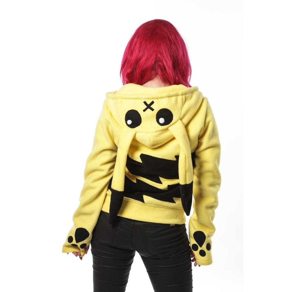 Cupcake Cult Striker Yellow Long Ear Zip Hoodie