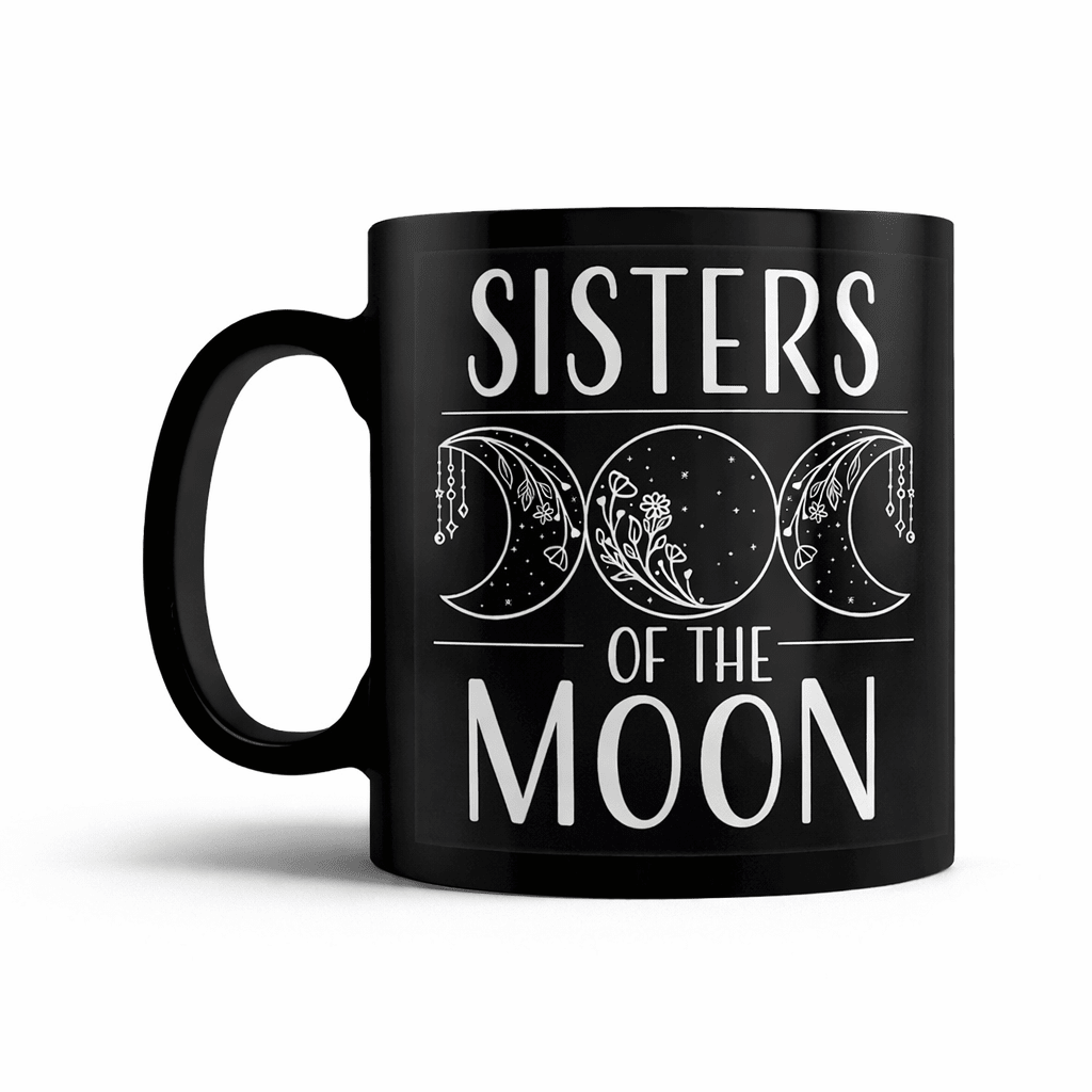 Sisters of the Moon Mug – Gothic Lunar Coffee Cup - Rockinredfox