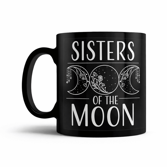 Sisters of the Moon Mug – Gothic Lunar Coffee Cup - Rockinredfox