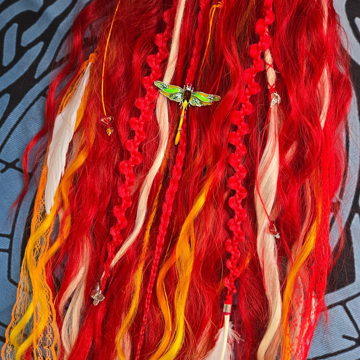 Sunfire Claw Clip Hair Set 28 Inch Synthetic Hair Piece - Rockinredfox
