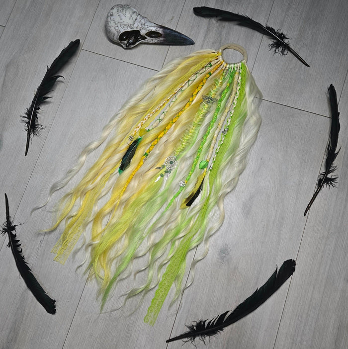 Sunlit Gemini Extra Large Wavy Dread Bobble 24 Inch Synthetic Hair Tie