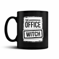 The Office Witch Mug – Funny Gothic Black Coffee Cup - Rockinredfox