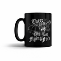 There It Goes My Last Flying F*ck Mug – Funny Gothic Bat Coffee Cup Dark Humour Gift - Rockinredfox