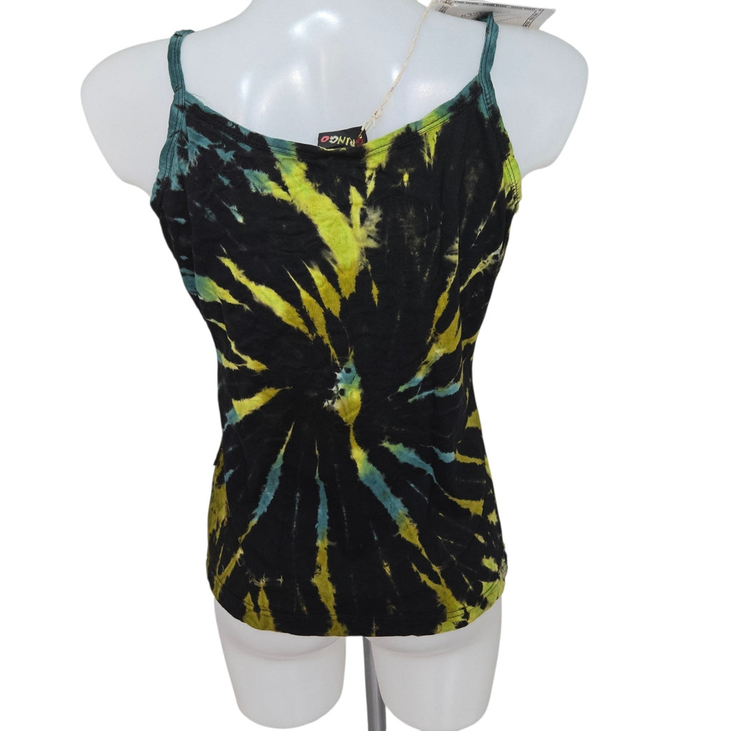 Tie Dye Strappy Vest Multicolour Cotton - Rockinredfox