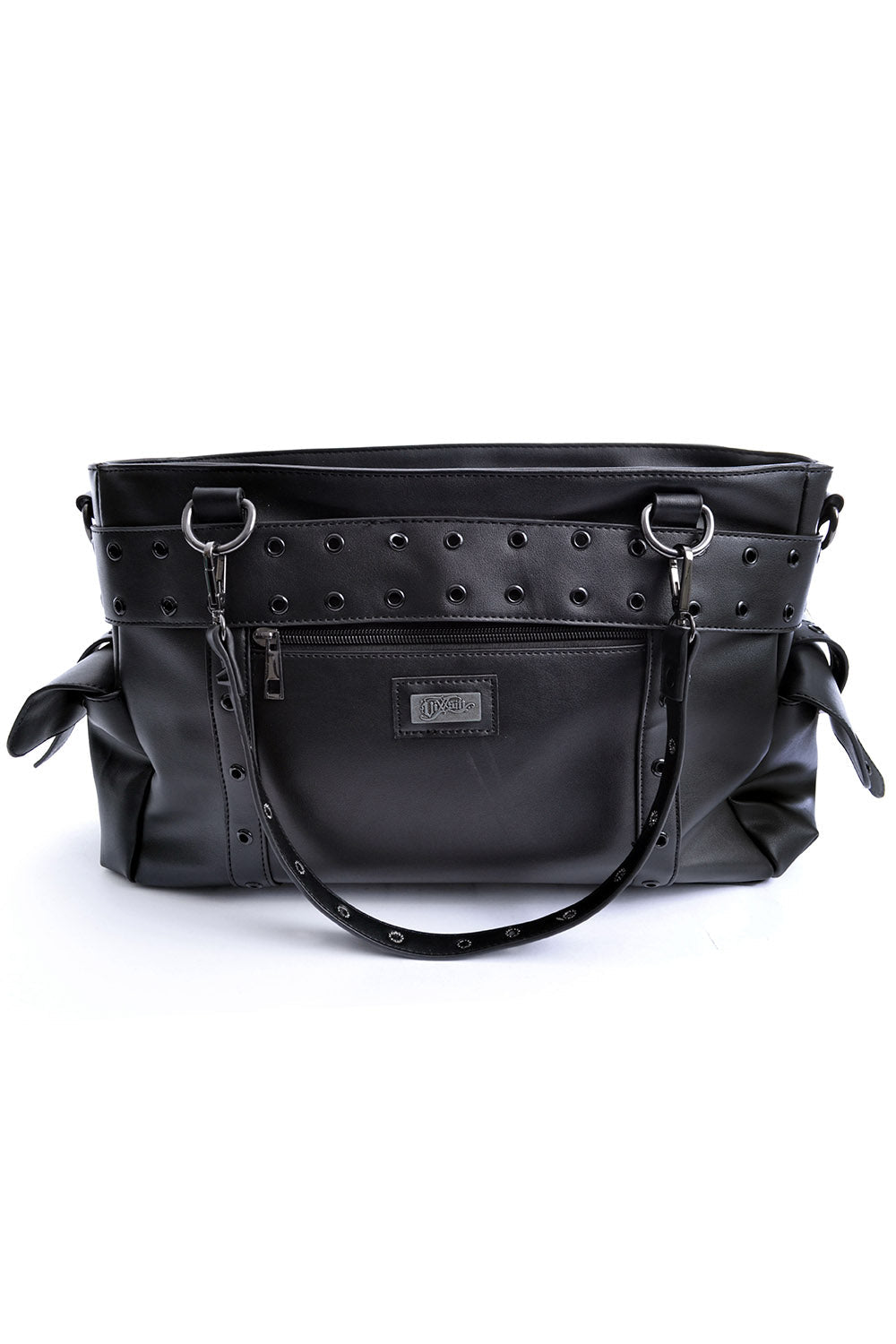 Vixxsin Hostile Black Gothic Buckle Detail Shoulder Bag - Rockinredfox