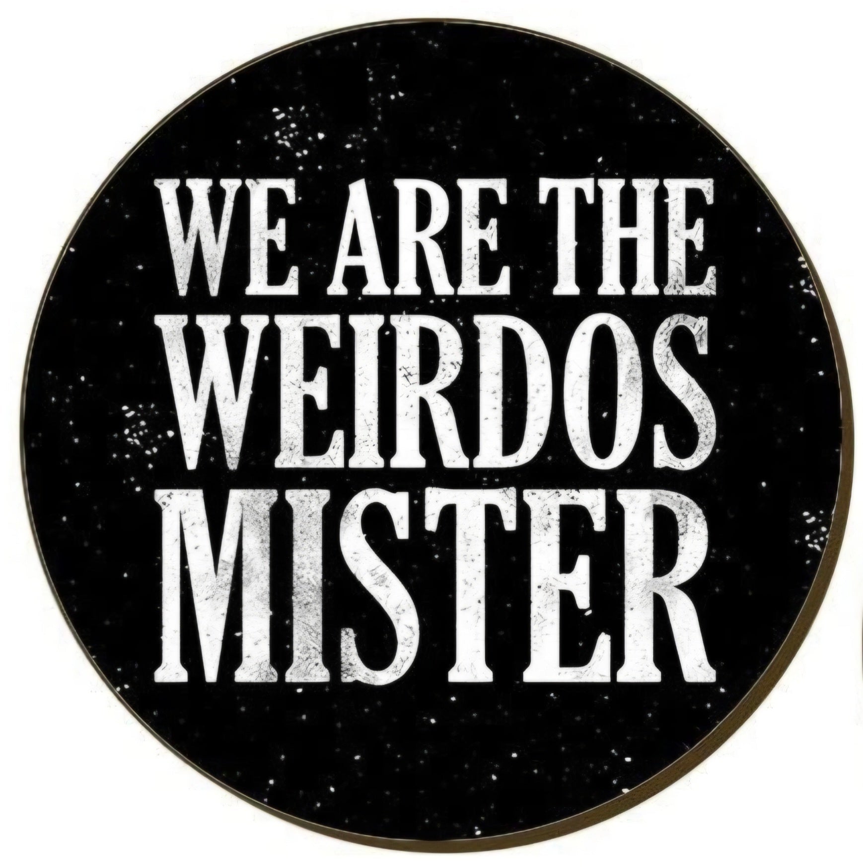 We Are The Weirdos Mister Coaster Set – 4 Piece Gothic Cork Backed Set - Rockinredfox