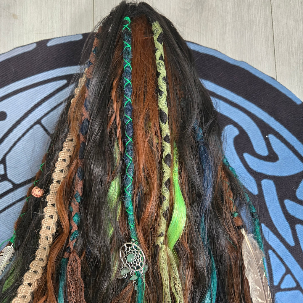 Wildwood Raven Claw Clip Hair Set 30 Inch Synthetic Hair Piece - Rockinredfox