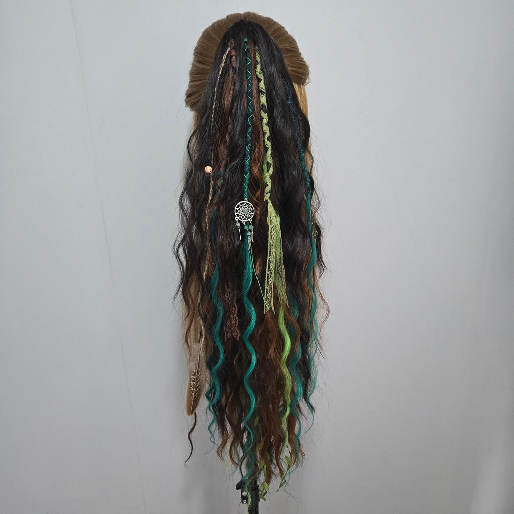 Wildwood Raven Claw Clip Hair Set 30 Inch Synthetic Hair Piece - Rockinredfox