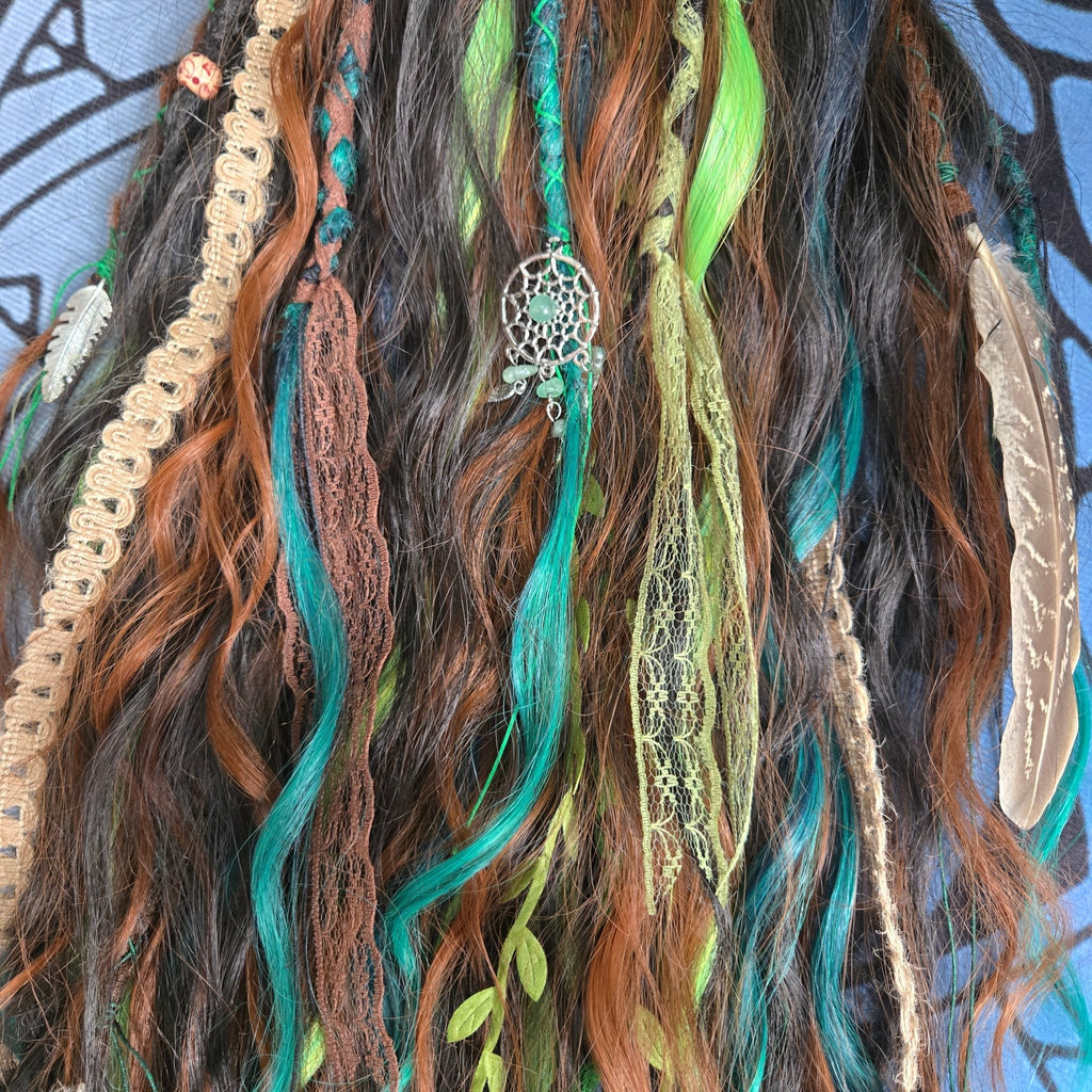 Wildwood Raven Claw Clip Hair Set 30 Inch Synthetic Hair Piece - Rockinredfox
