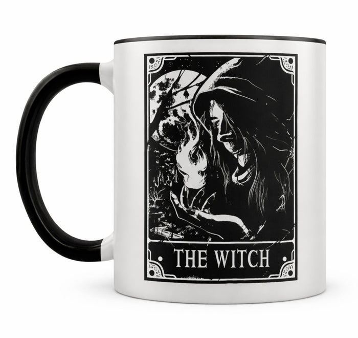 Witch’s Brew Mug – Gothic Black Potion Coffee Cup Witchy Gift - Rockinredfox